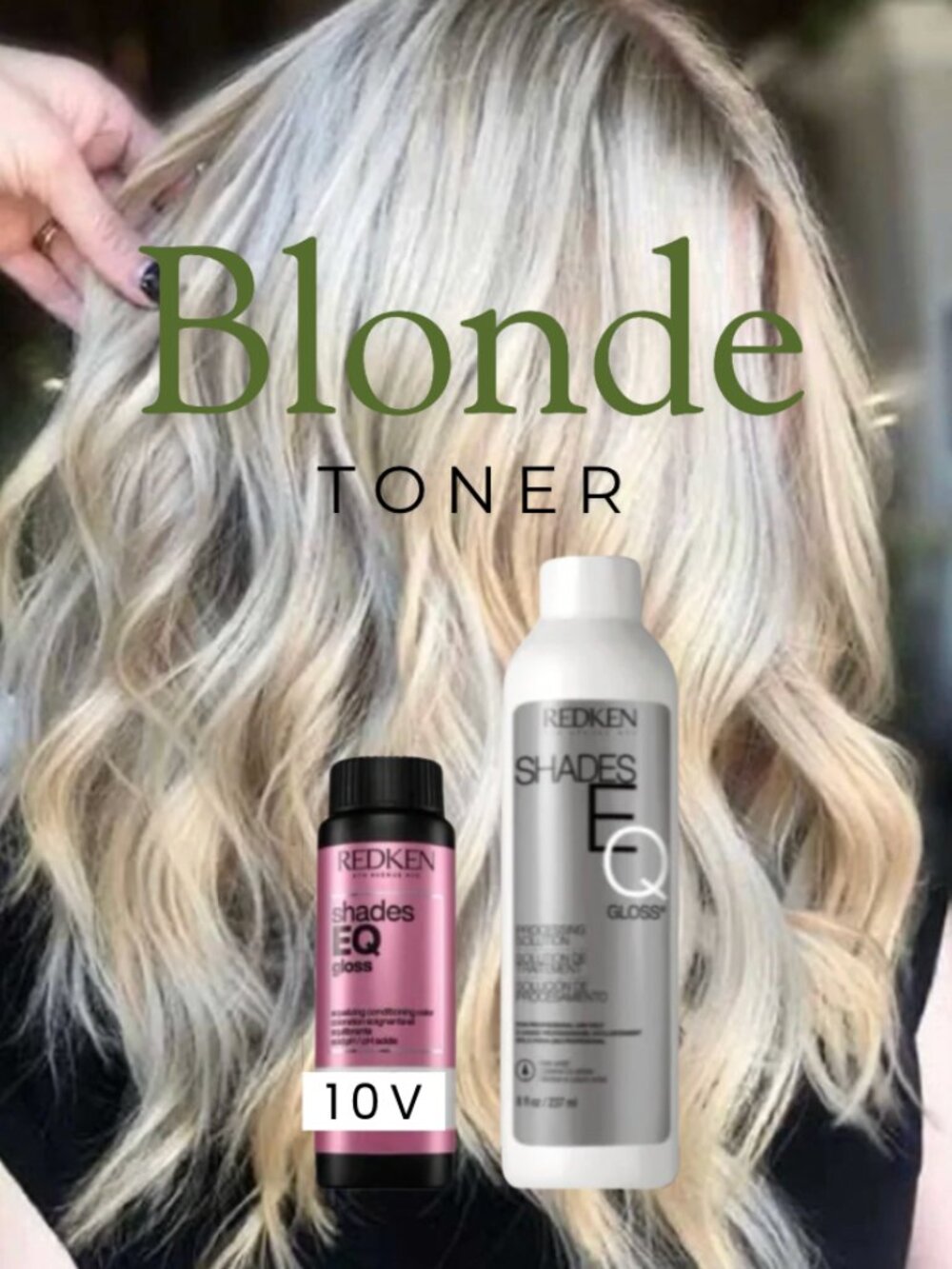 Blonde REDKEN Shades EQ Gloss Toner + Processing Solution (9V Violet Blonde Kit)
